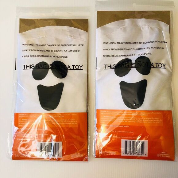 Light Up Hanging Ghost 18 Inches Lantern Decor Set of 2 - Picture 4 of 5